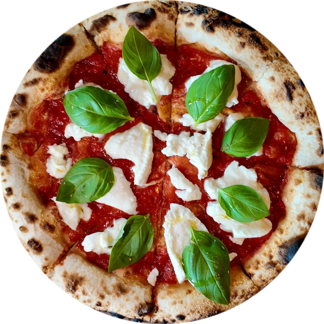 Pizza Margherita di Bufala z pieca opalanego drewnem
